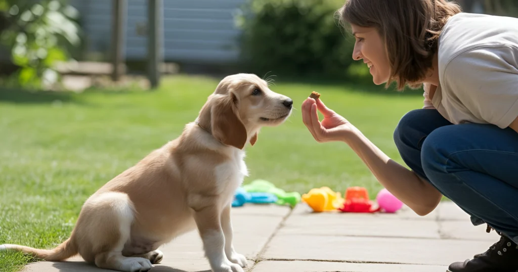 how to teach a dog to sit