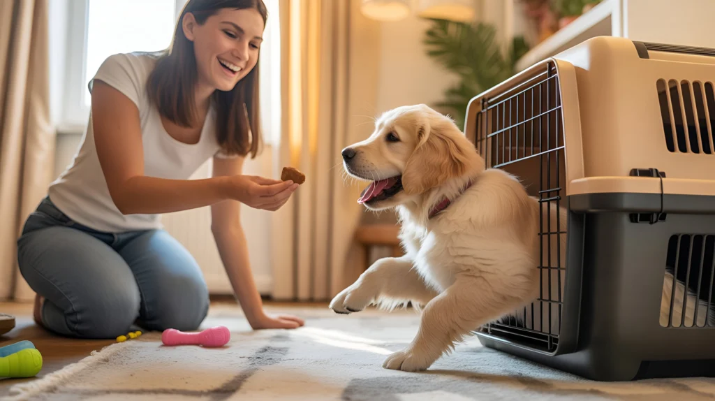 how to crate train a puppy