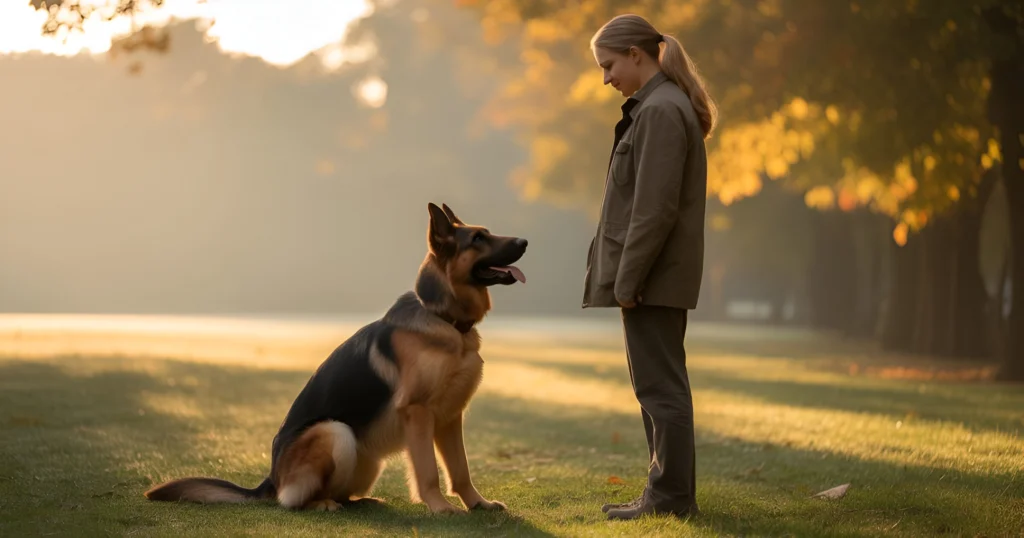 stay in german dog commands